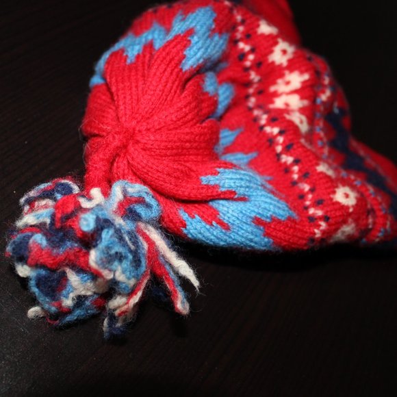 FREE*❤️infant newborn 0-6 months? winter hat toque beanie Murray Merkley vintage - Picture 3 of 6